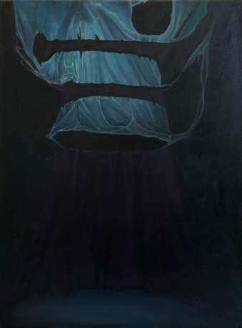 Das Gespinst, 2025, Öl auf Leinwand, 80cm x 60cm