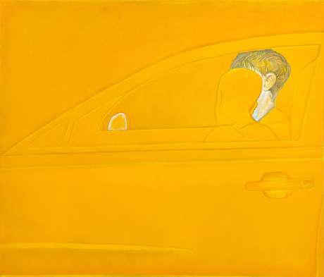 Und Im Radio Oasis, 2025, Öl und Acryl auf Leinwand, 60x45